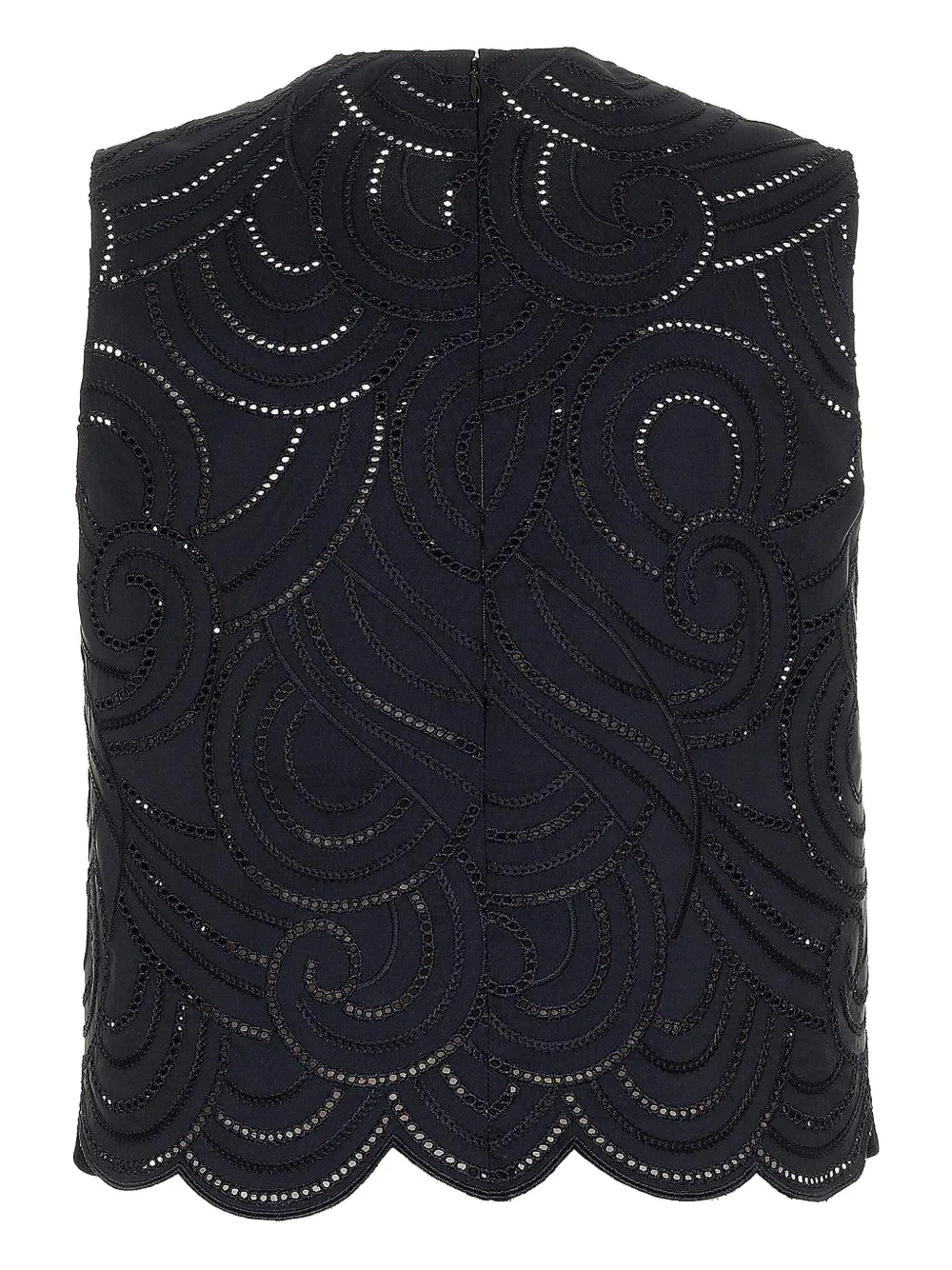 Mantu Faille eyelet-embroidered scallop-hem blouse | Blouses | Image 2