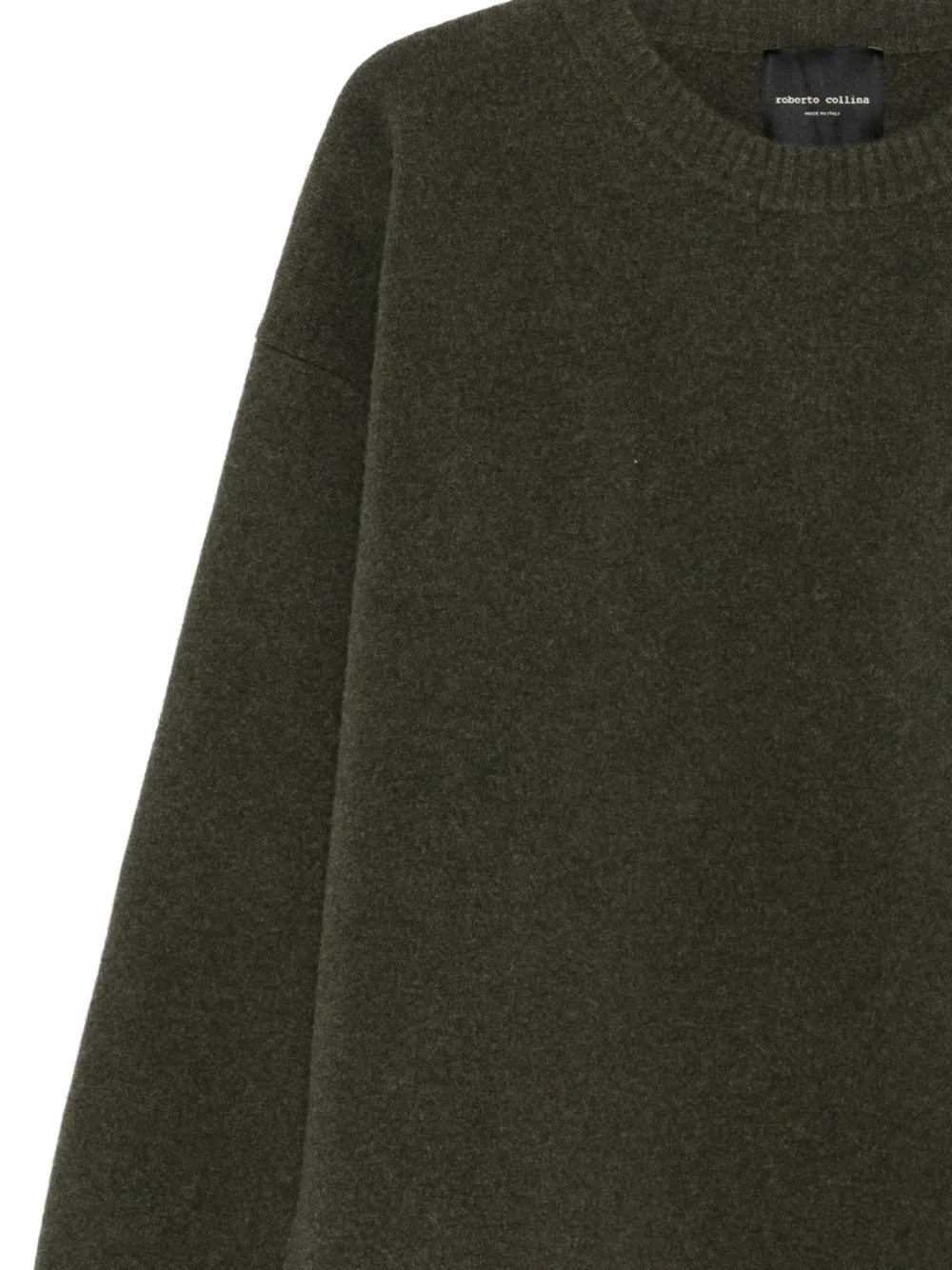 Roberto Collina Kasjmier trui Groen