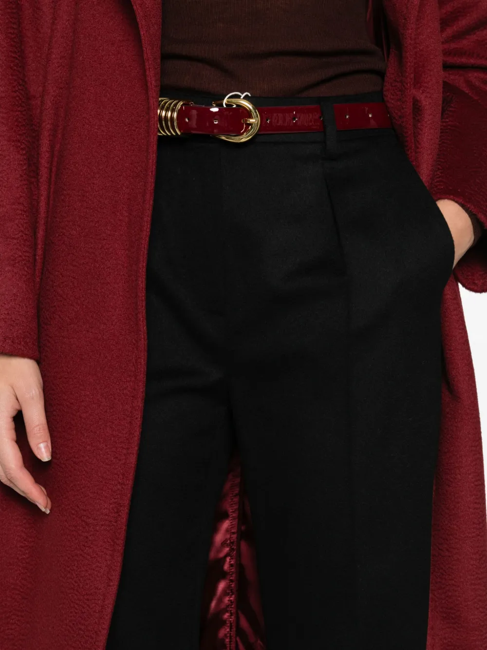 Max Mara Pleat-detail Tailored Trousers In Black