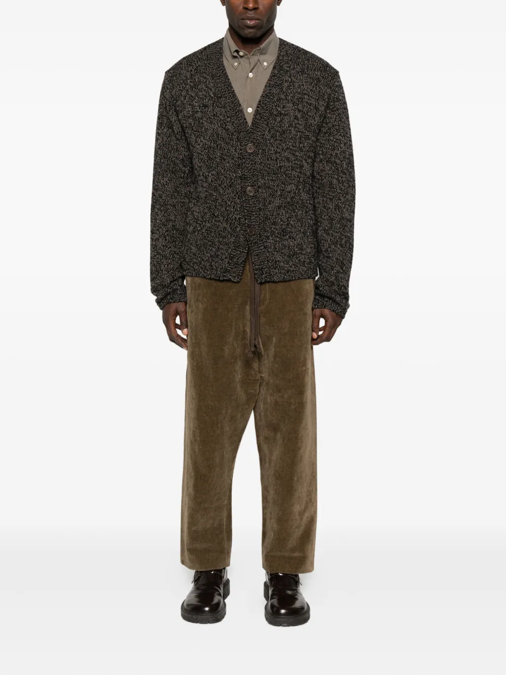 Uma Wang Ribfluwelen broek - Bruin