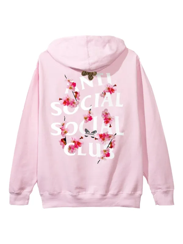 Apparel Anti Social Social Club Pink Cherry Blossom Hoodie White