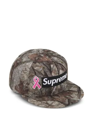 Supreme Military Print Camp Cap | Red | FARFETCH