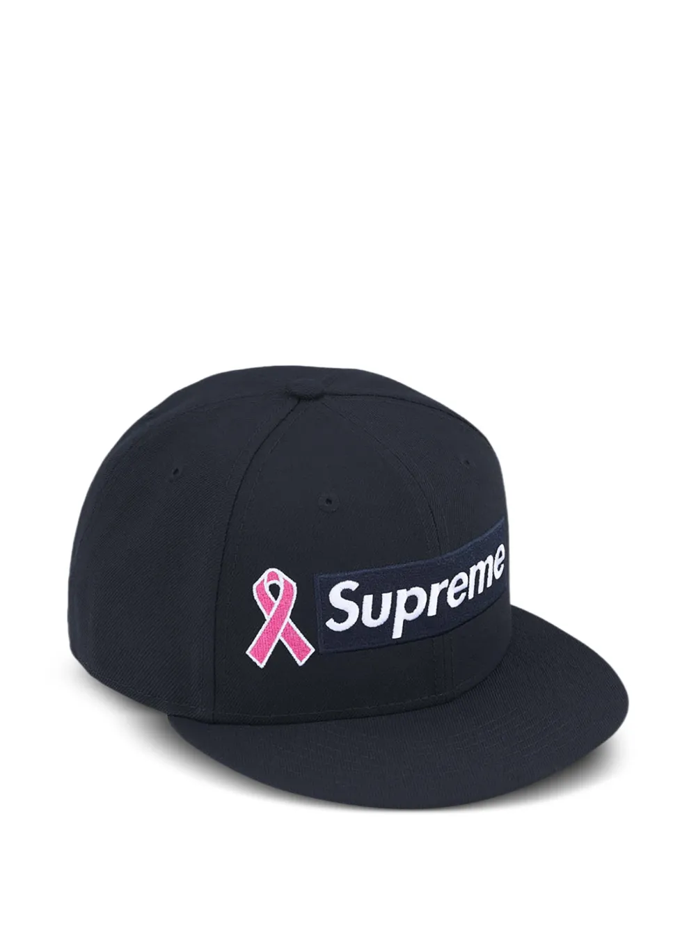 Supreme x Breast Cancer Awareness New Era Navy pet - Blauw