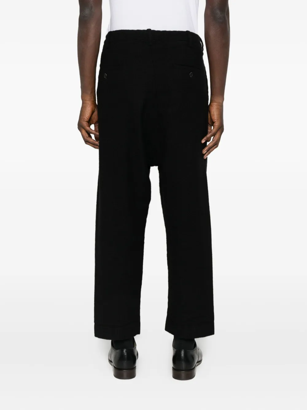 Uma Wang Broek met trekkoord Zwart