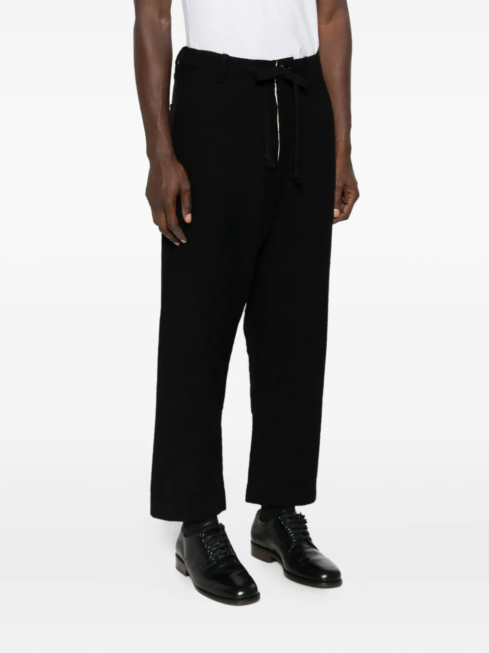 Uma Wang Broek met trekkoord Zwart