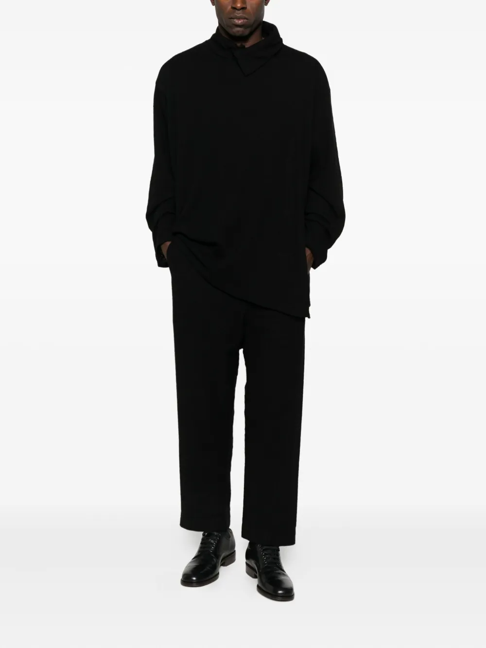 Uma Wang Broek met trekkoord - Zwart