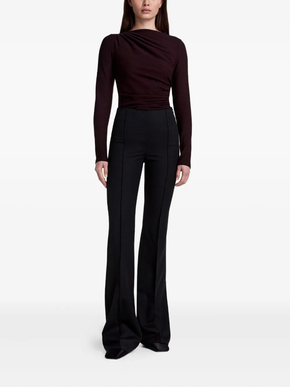 Smythe Gesmockte broek met elastische taille - Zwart