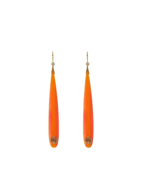 Mark Davis Citrine Bakelite earrings