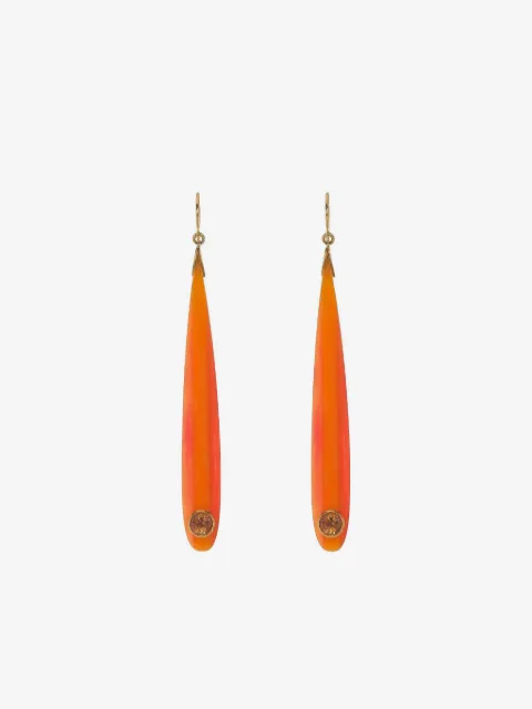 Mark Davis Citrine Bakelite earrings