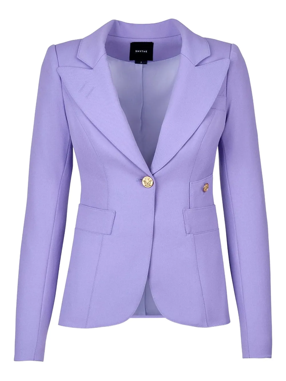 Smythe Duchess Single-breasted Blazer In Purple