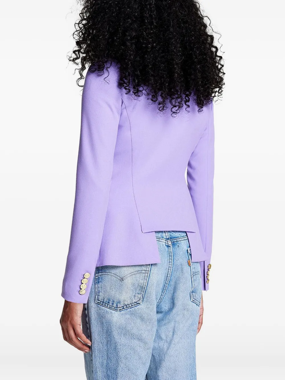 Smythe Duchess Single-breasted Blazer In Purple