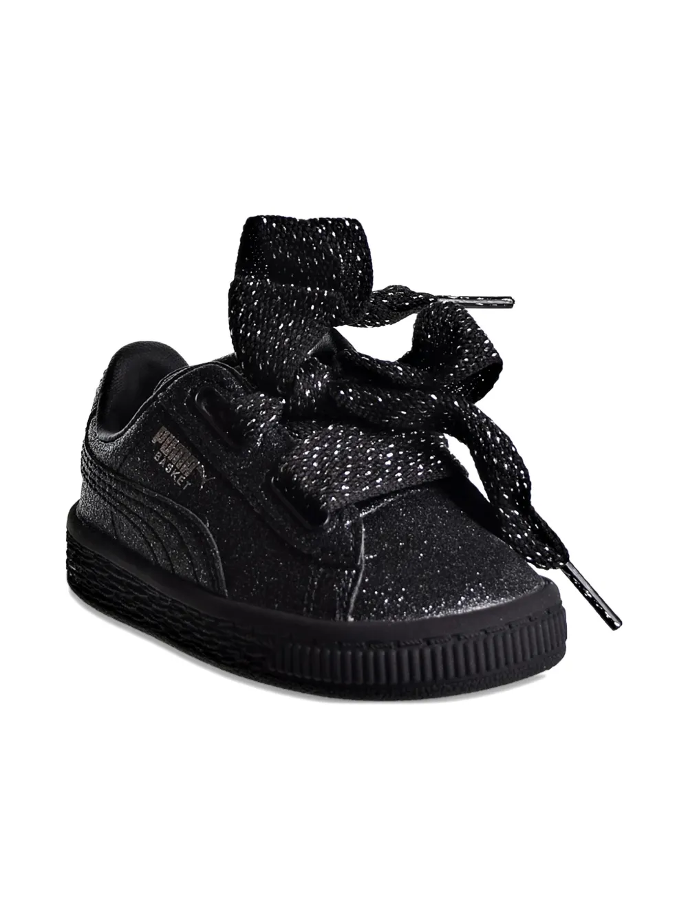 Puma Kids Basket Heart Holiday Glamour "Black" sneakers