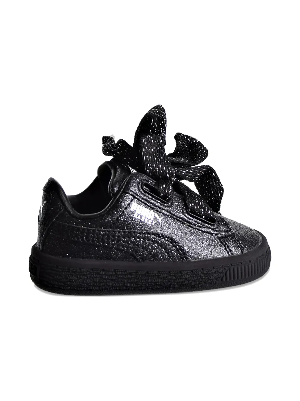 Puma Kids Basket Heart Holiday Glamour "Black" sneakers