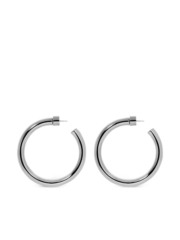 Jennifer Fisher Baby Samira Hoop Earrings in Silver