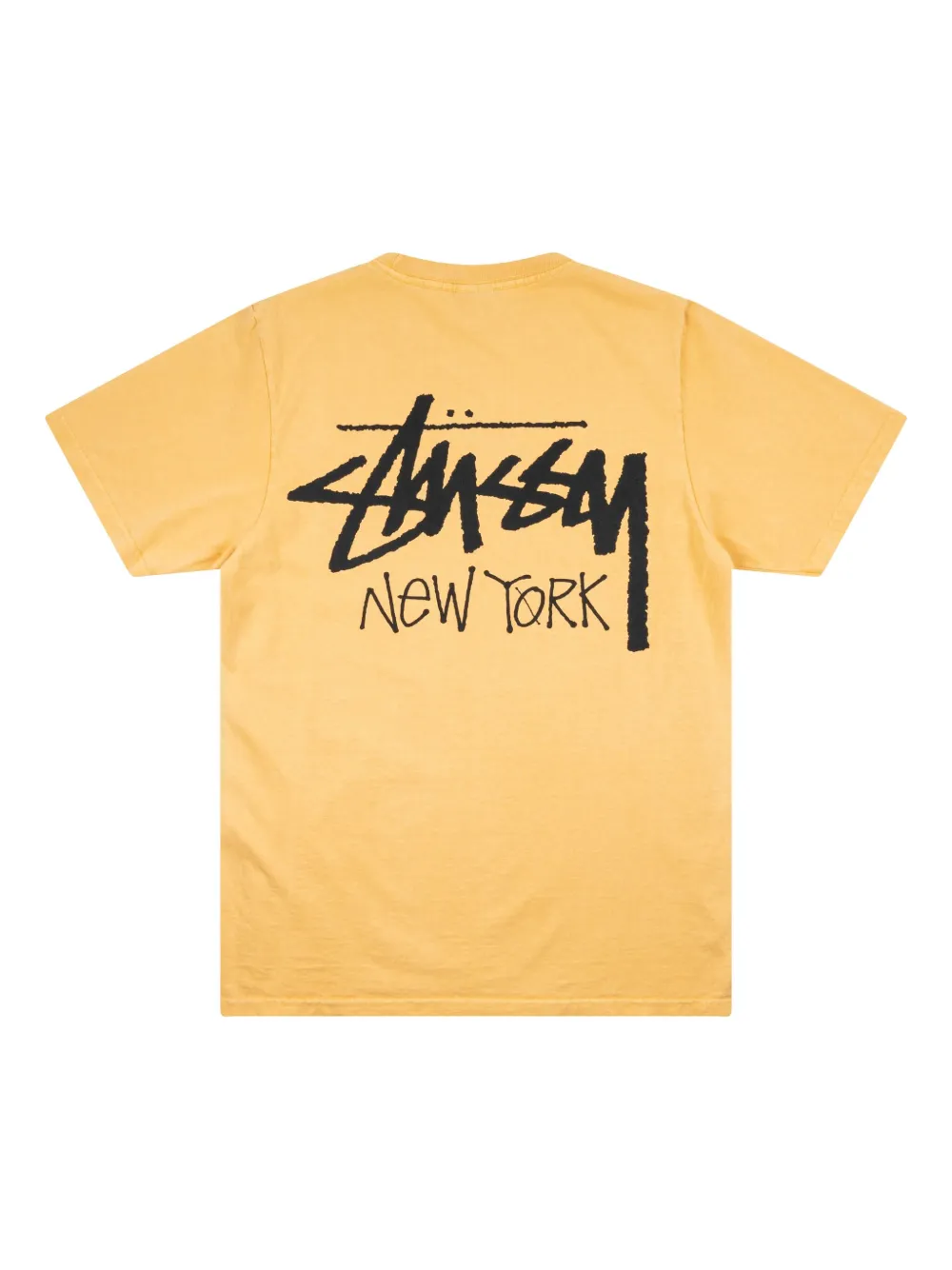 Stüssy New York cotton T-shirt - Geel