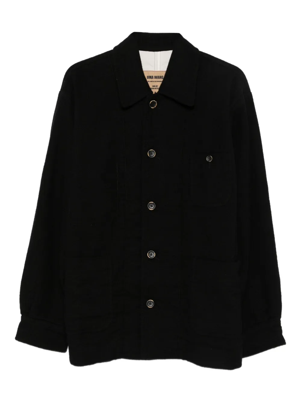 Uma Wang button-fastening patch-pocket jacket | Black | Image 1