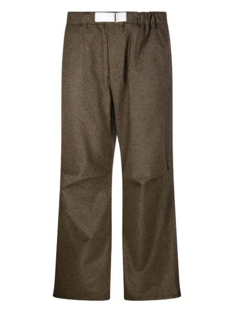 DARKPARK elastic-waistband belted trousers