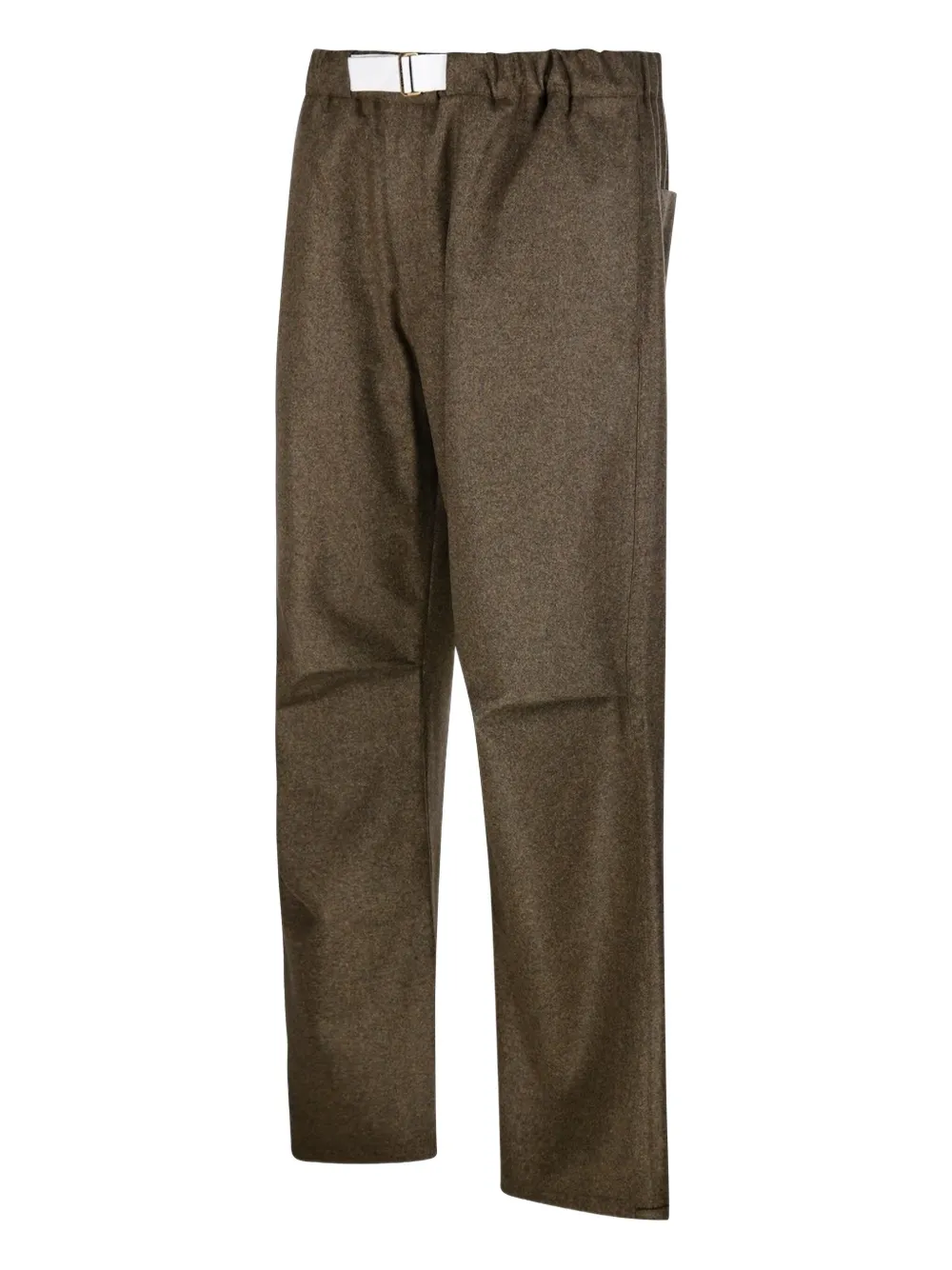 DARKPARK Broek met elastische tailleband en ceintuur Groen