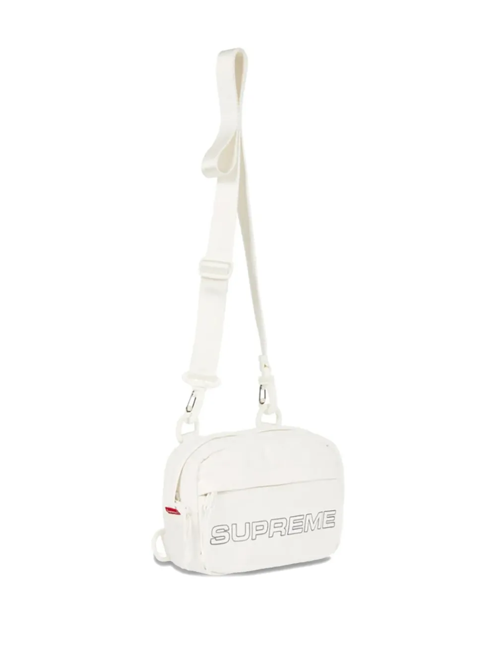 Supreme Mini Denim "white" Messenger Bag In White