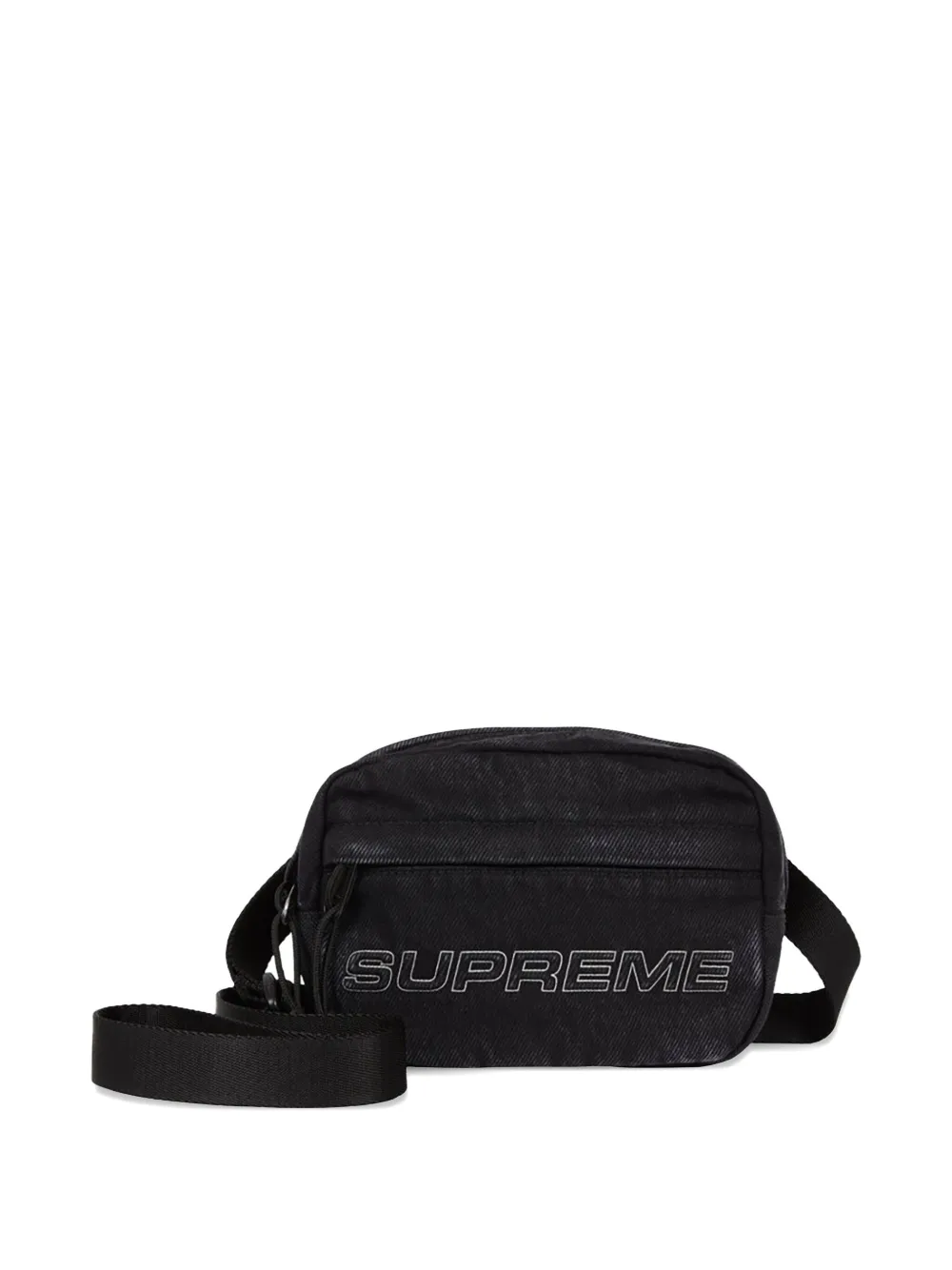 Supreme mini denim Black crossbody bag - Zwart