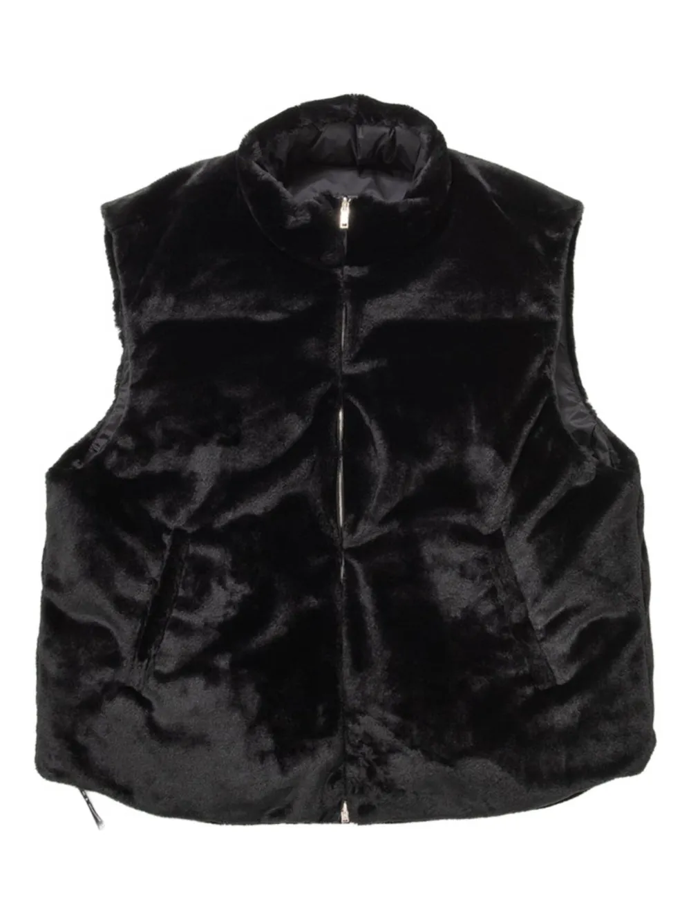 Mastermind Japan reversible padded gilet | Black | Image 1
