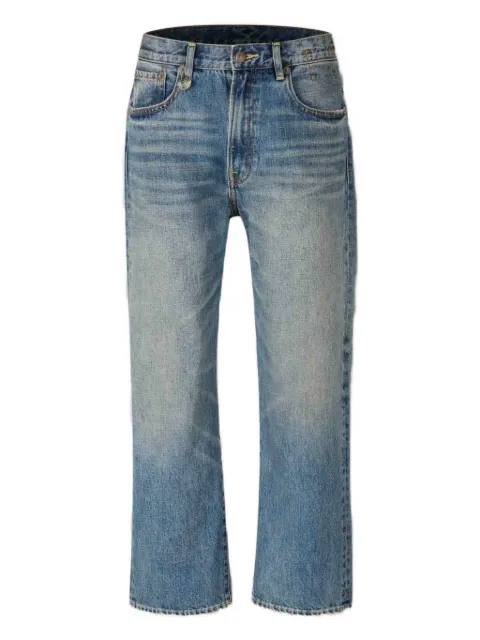 R13 embroidered-pocket jeans