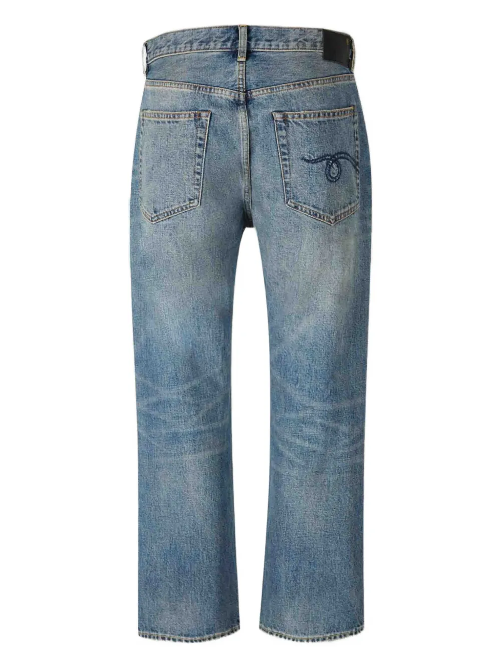 R13 embroidered-pocket jeans - Blauw