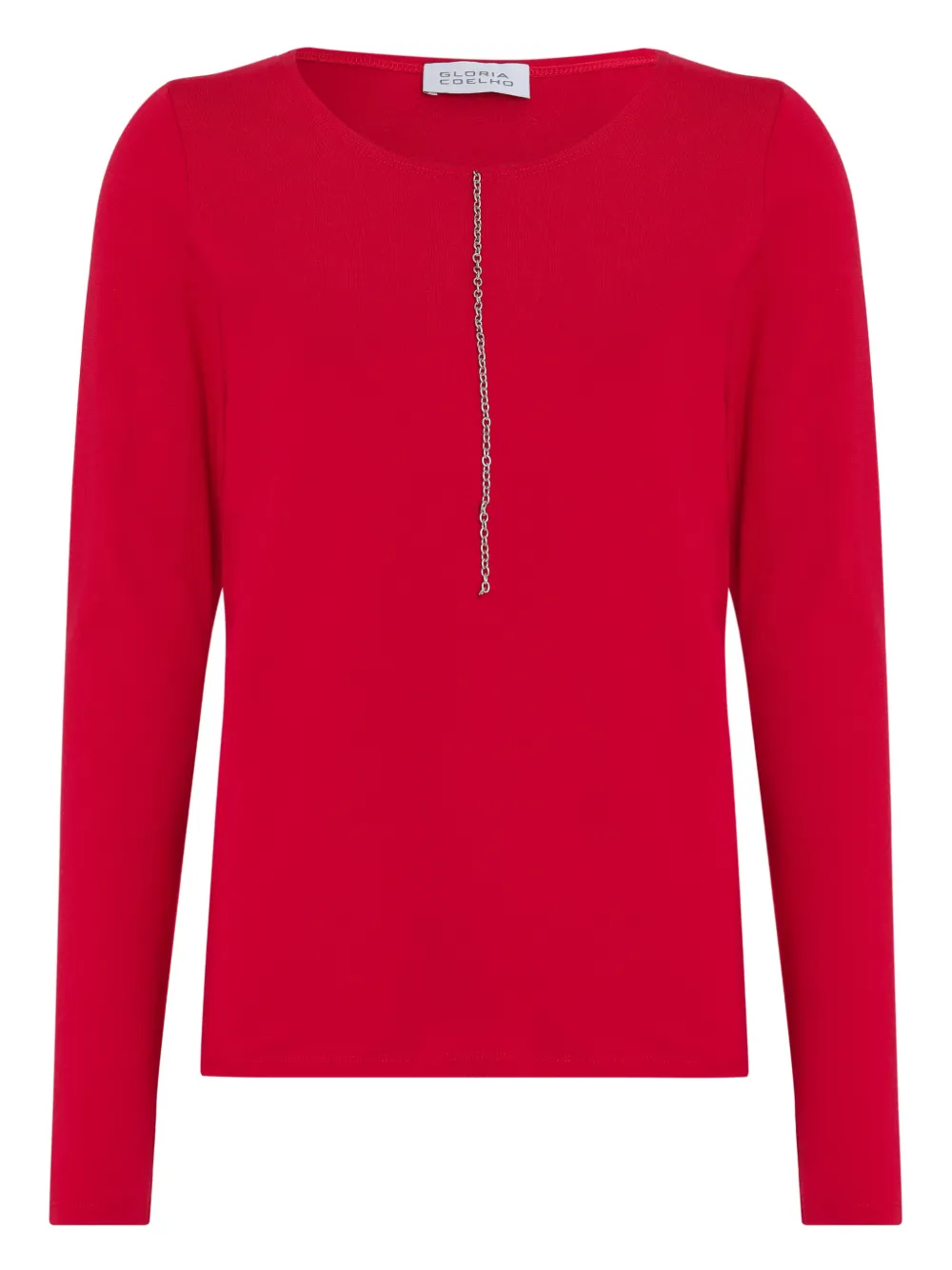 Gloria Coelho Canotta con dettaglio a catena - Rosso