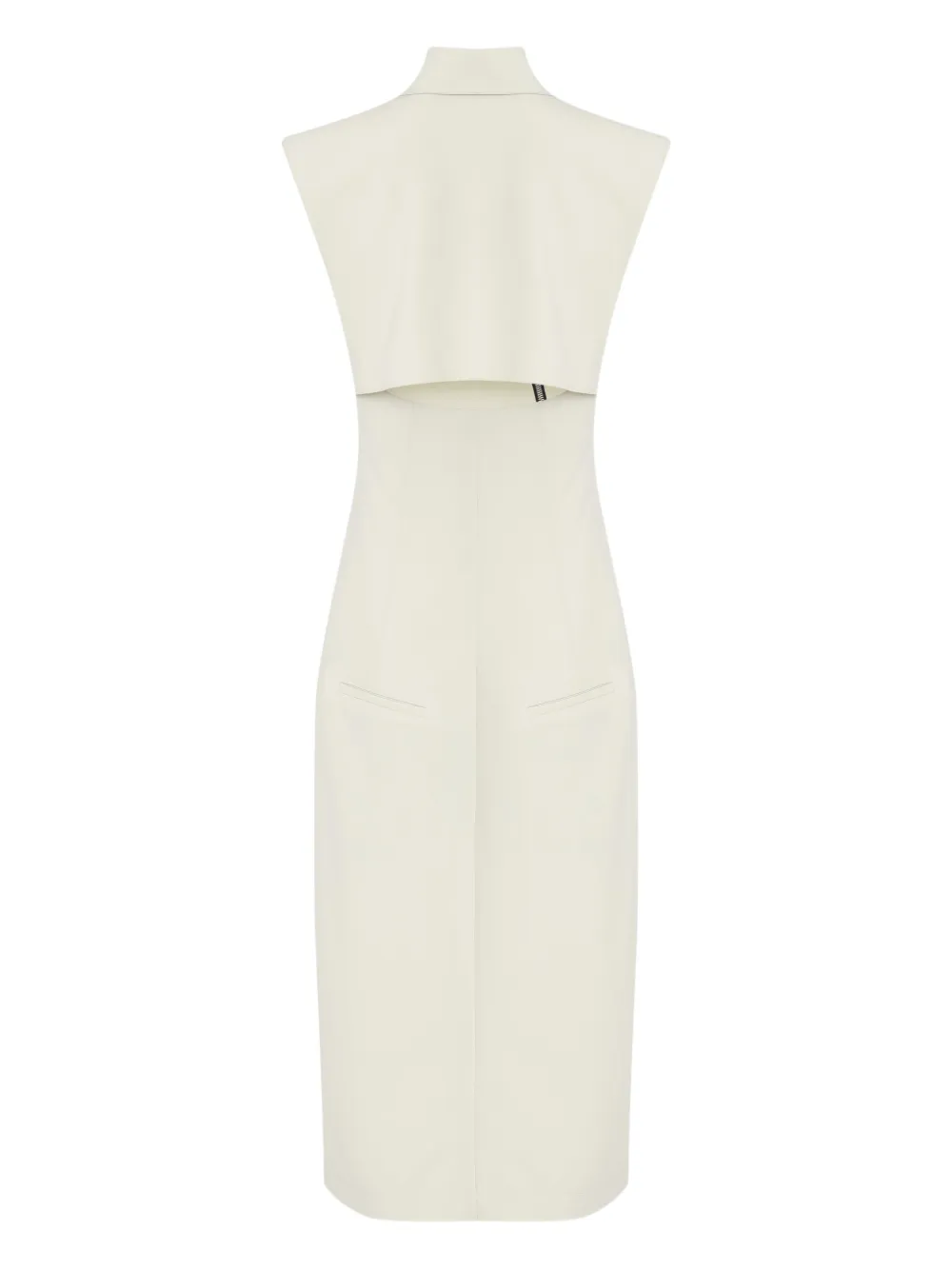 Gloria Coelho Midi-jurk met kraag - Beige