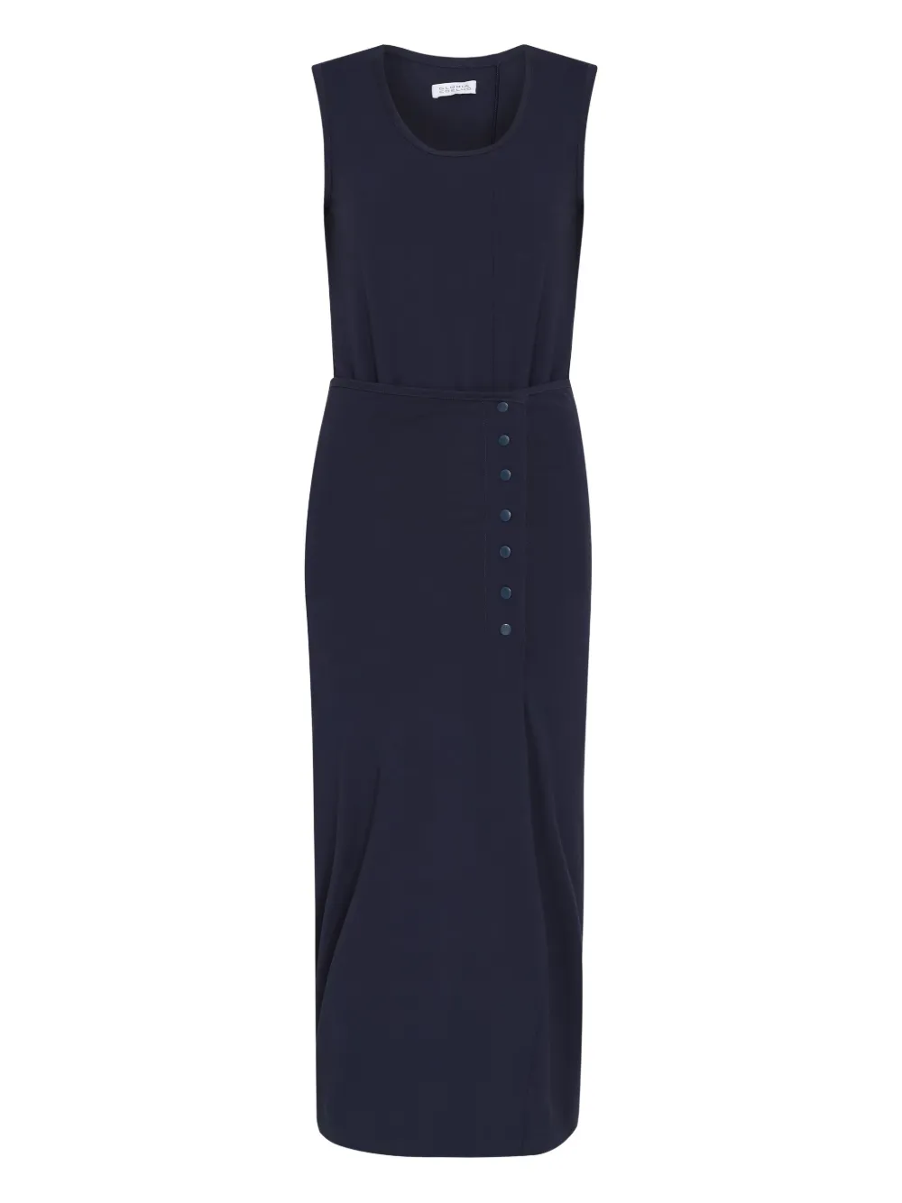 Gloria Coelho Abito lungo con bottoni - Blu