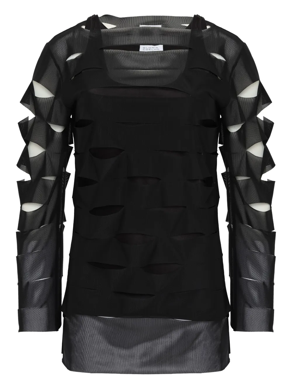 Gloria Coelho cut-out top - Schwarz