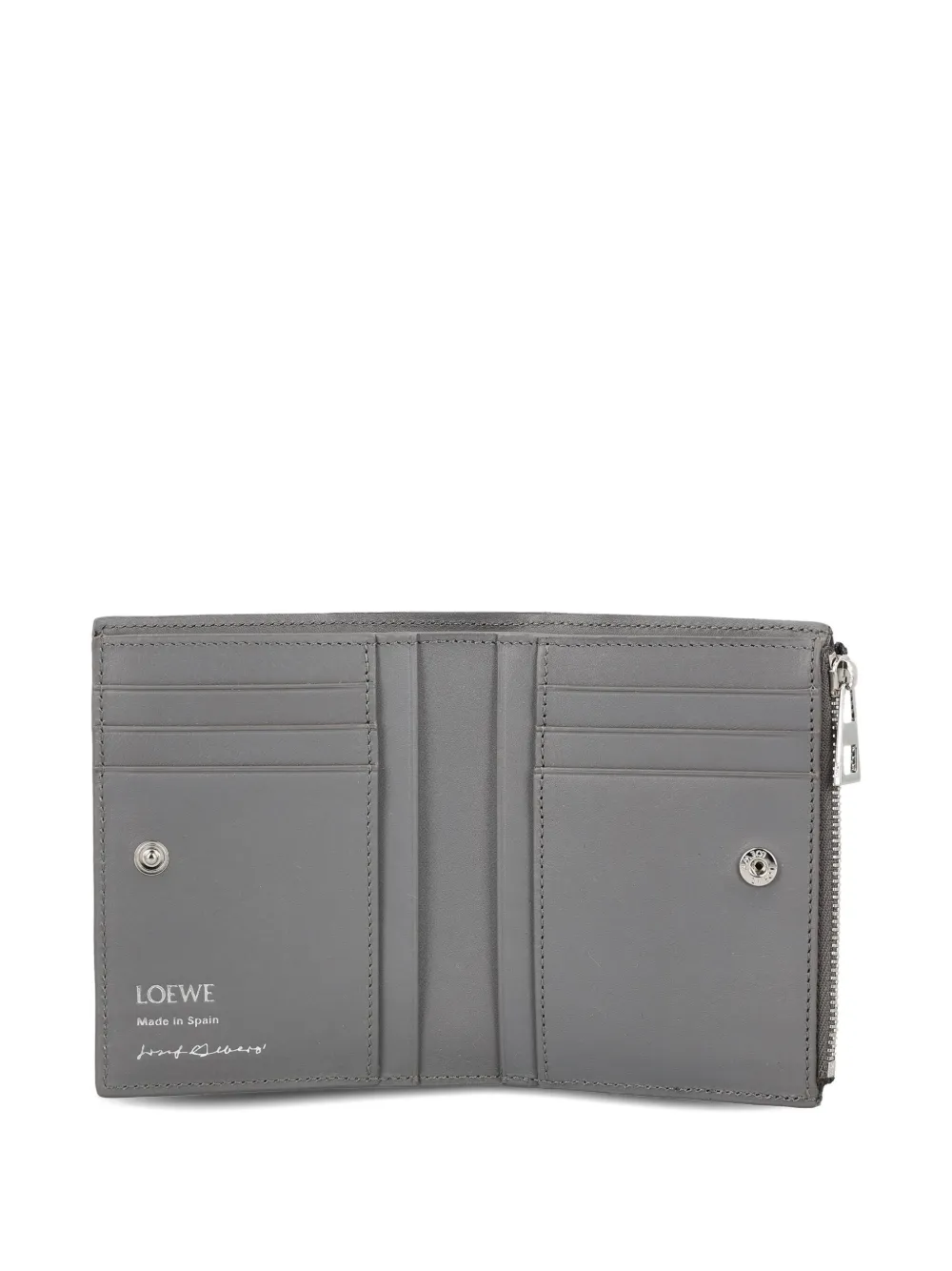 Loewe Colour-block Zip Wallet In Brown
