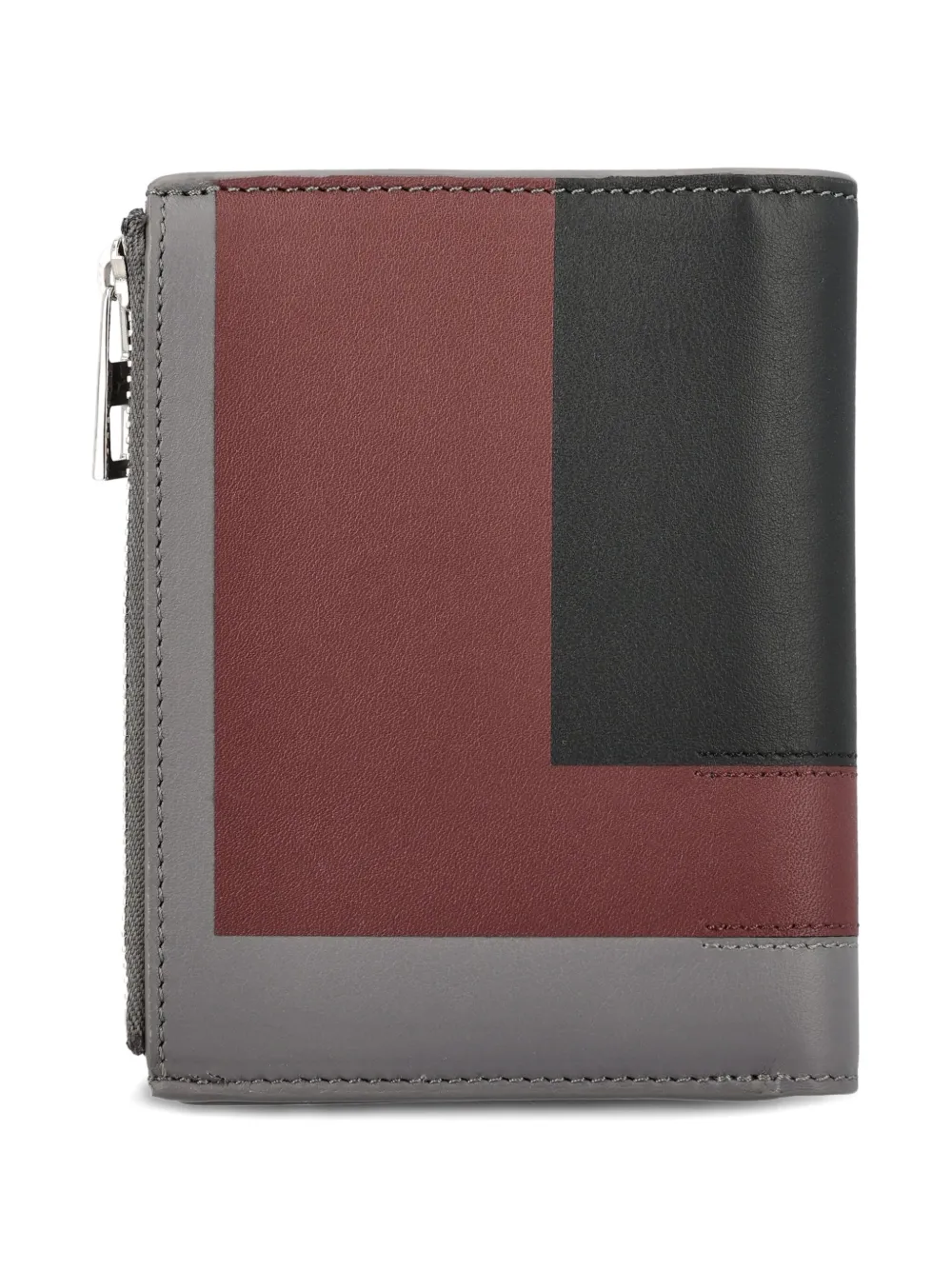 Loewe Colour-block Zip Wallet In Brown