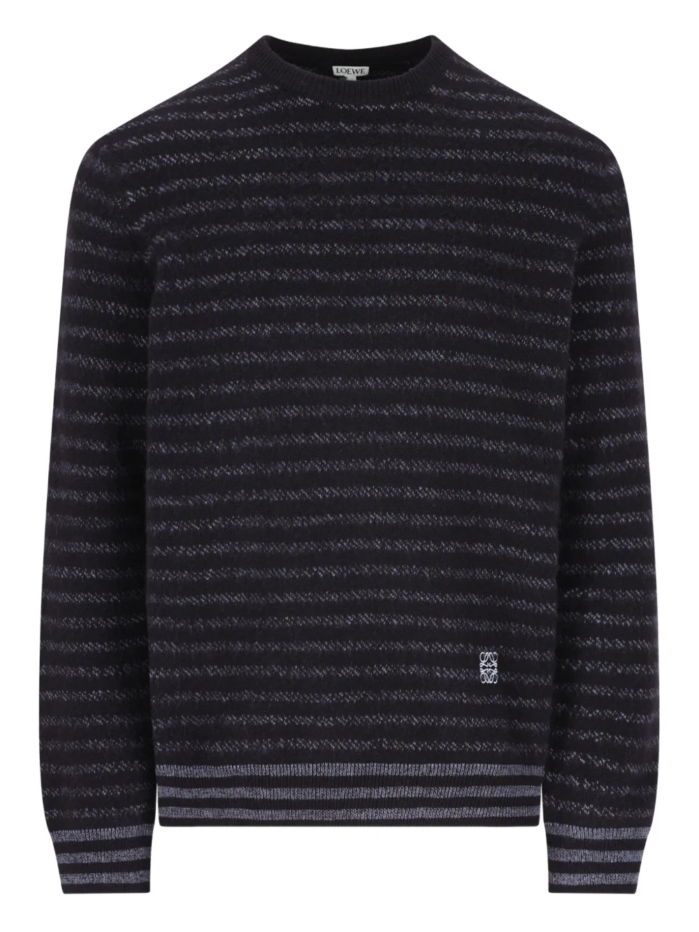 LOEWE striped logo-embroidered sweater | Blue | Image 1