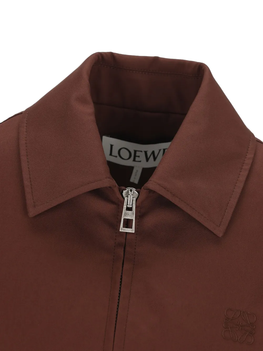 LOEWE Jack met rits en gespzoom Bruin