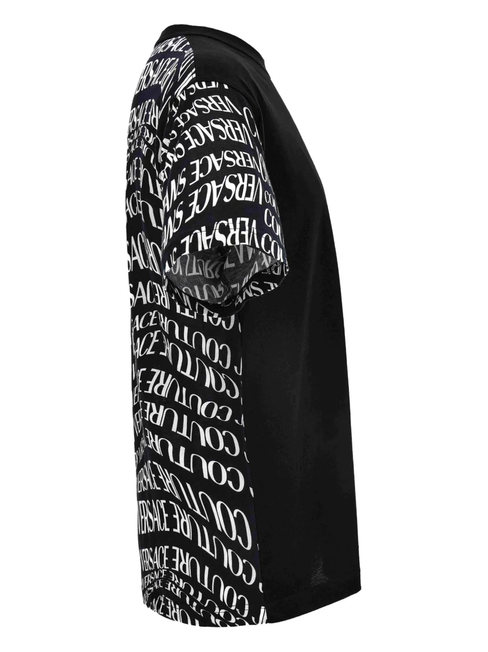 Versace Jeans Couture Liquify T-shirt met logoprint Zwart