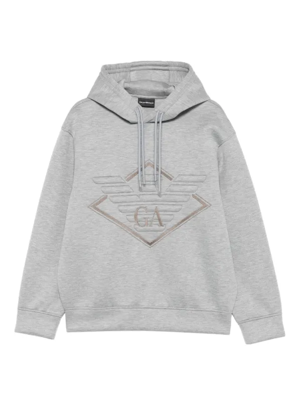 Emporio Armani ロゴ パーカー | グレー | FARFETCH JP