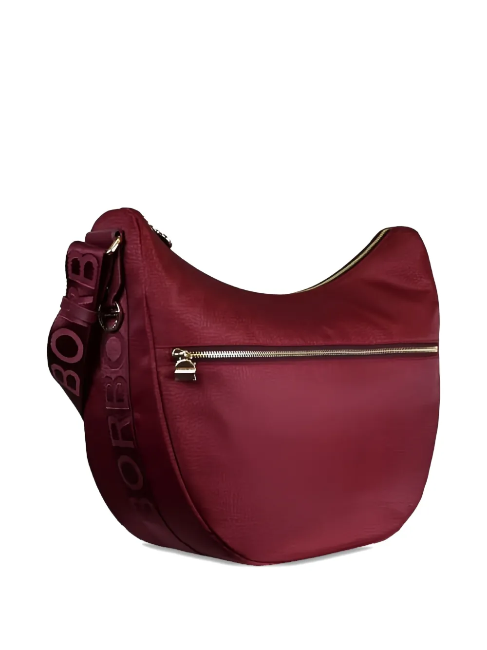 Borbonese Zip-detail Shoulder Bag In Red