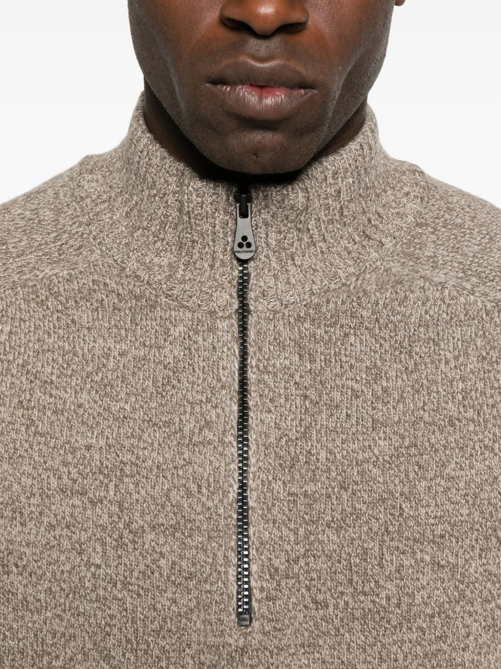 Peuterey Half-zip Sweater In Brown