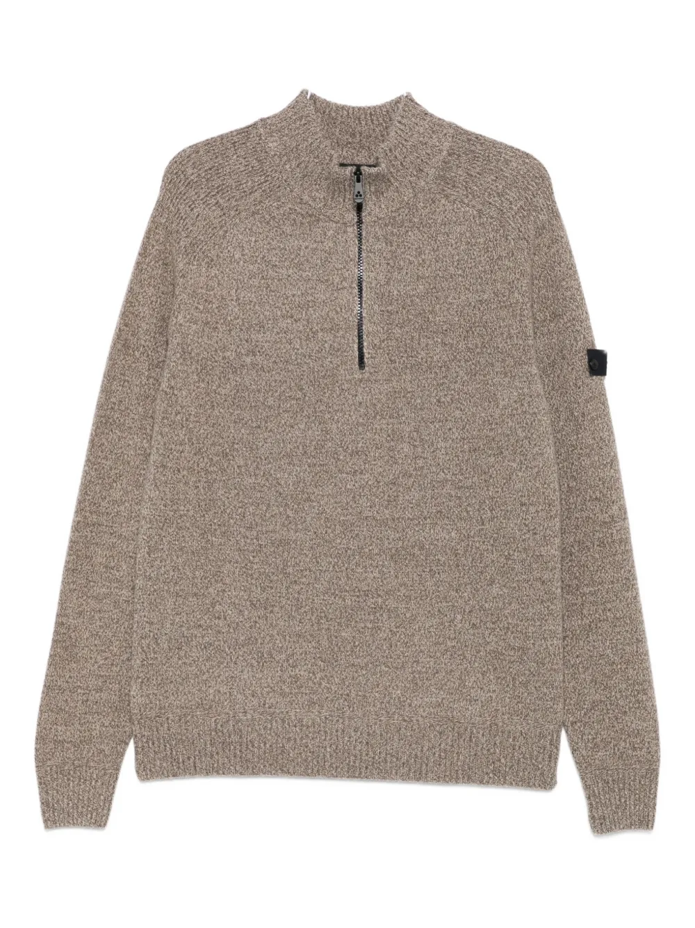 Peuterey Half-zip Sweater In Brown