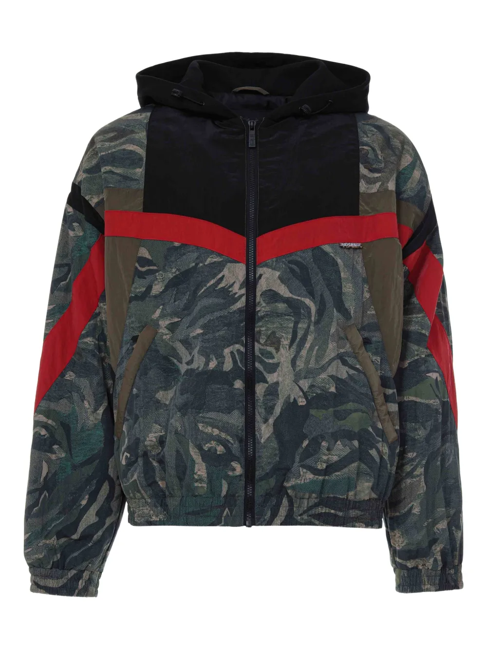 Just Cavalli Tiger Camu hooded jacket | Green | Image 1