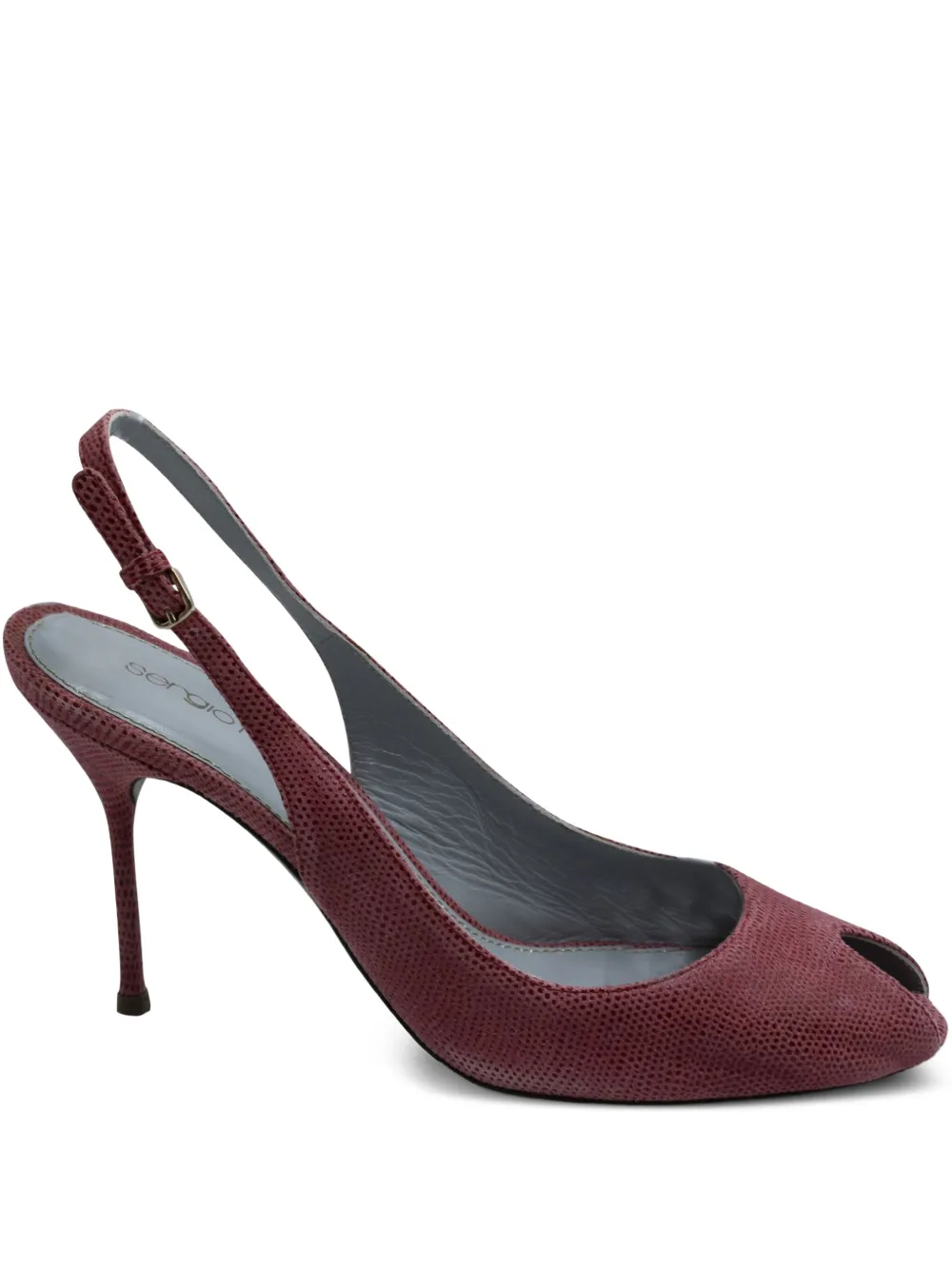 Sergio Rossi Vintage textured slingback sandals | Pink | Image 1