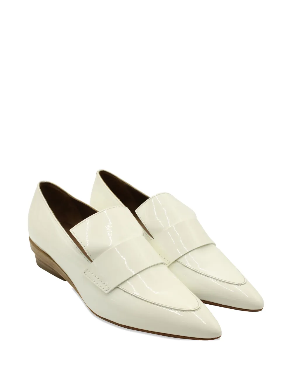 Hermès Pre-Owned patent-leather loafers - Wit