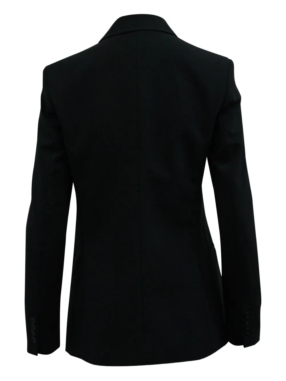 Pre-owned Theory Double-breasted Wool Blazer In Black