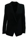 Theory double-breasted wool blazer - Black