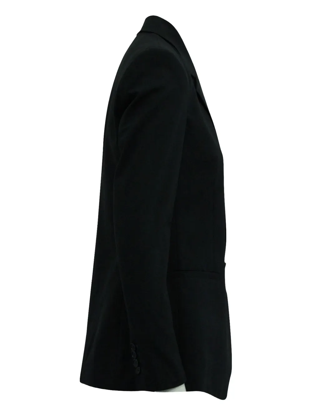 Pre-owned Theory Double-breasted Wool Blazer In Black