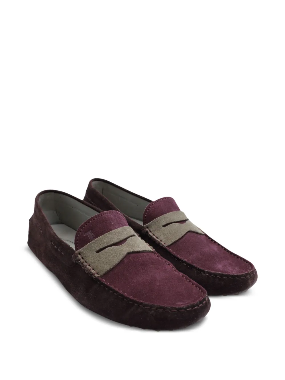 Tod's mocassins Gommino en daim à entaille penny | Image 2