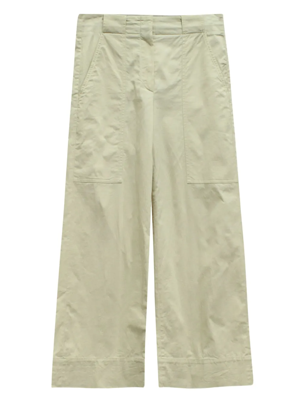 Pre-owned Brunello Cucinelli Vintage Patch-pockets Trousers In Neutral