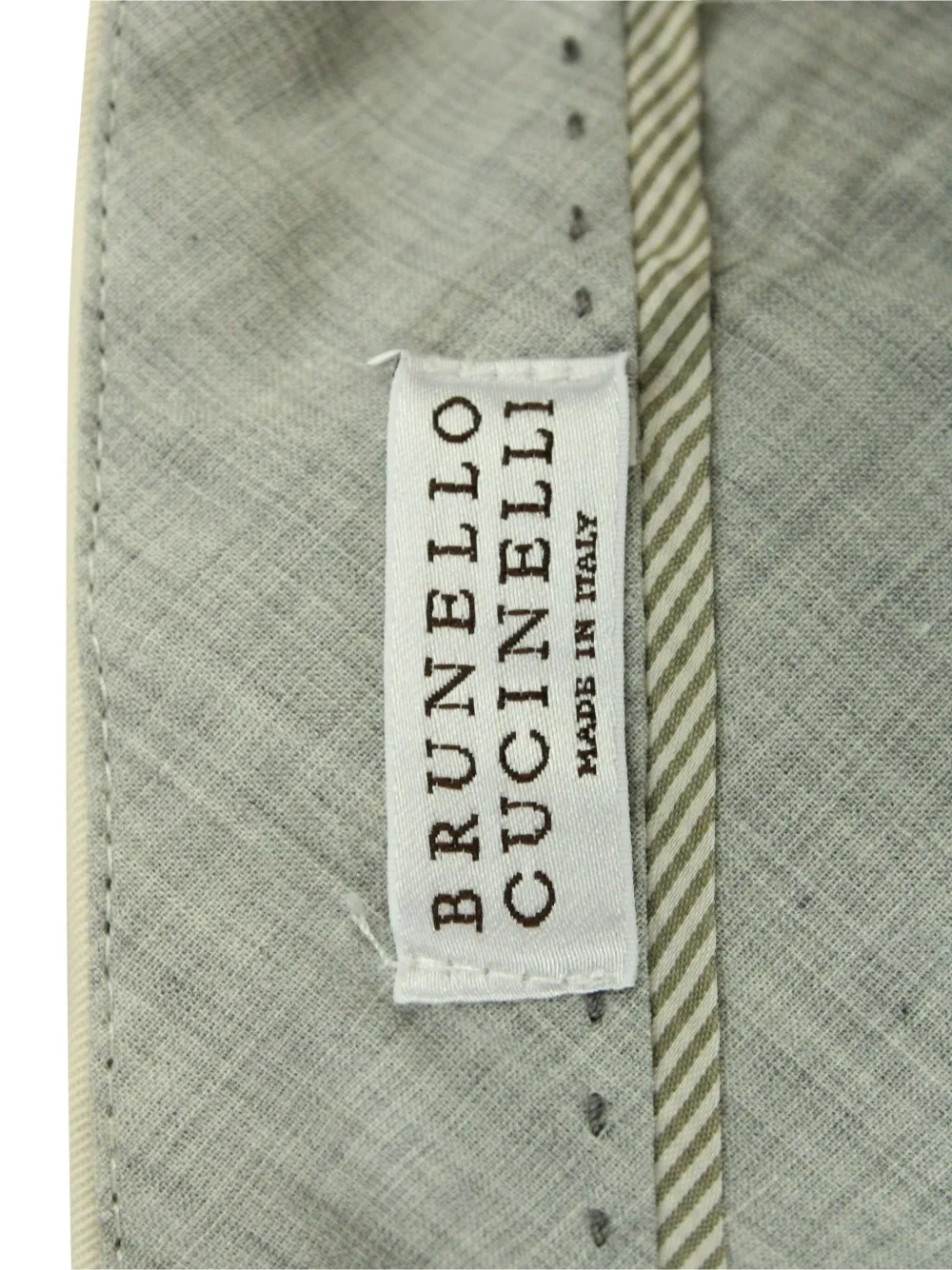 Pre-owned Brunello Cucinelli Vintage Patch-pockets Trousers In Neutral