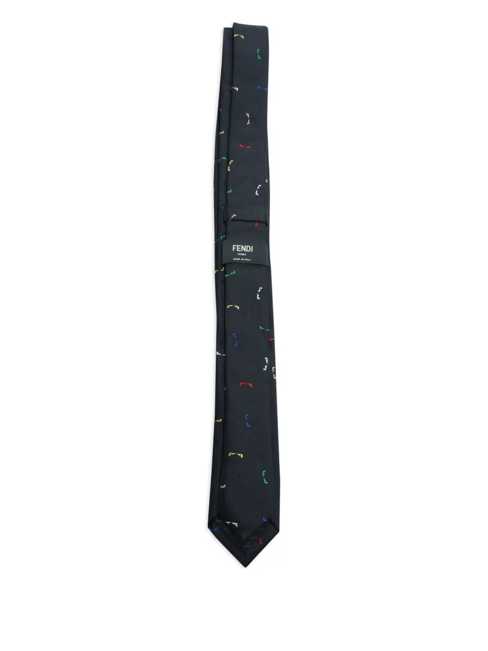 Fendi Pre-Owned bag bugs motif tie | Image 2
